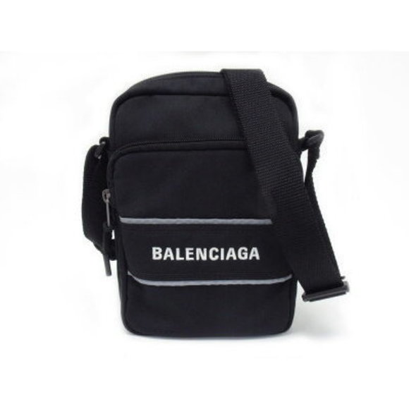 BALENCIAGA Nylon Black Sport Messenger Bag Shoulder - Picture 1 of 1